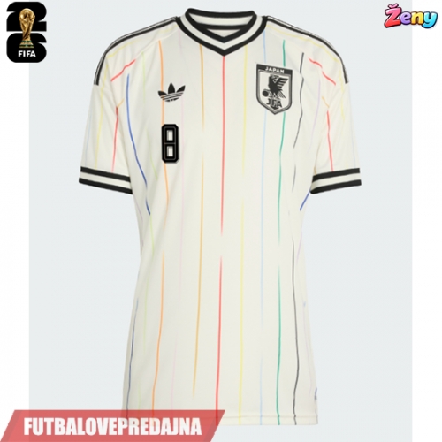 Lacne Ženy Futbalové dres Japonsko Takefusa Kubo #8 MS 2026 Krátky Rukáv - Preč
